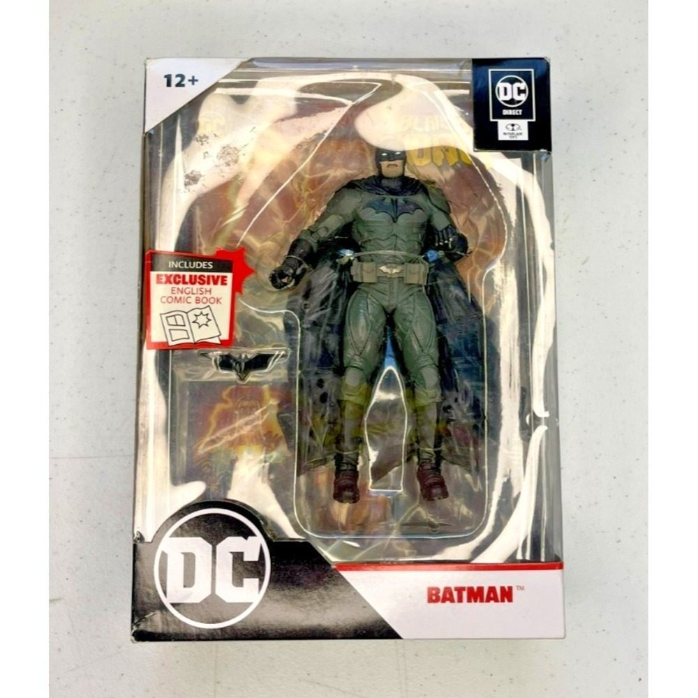 DC Direct Comics  Batman 7 Inch Action Figure and  Black Adam Comic
